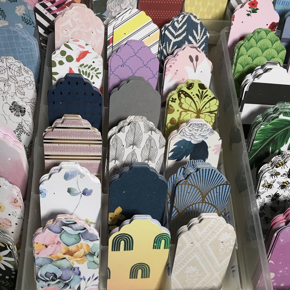 30 assorted earring cards display holders - Picture 3 of 12